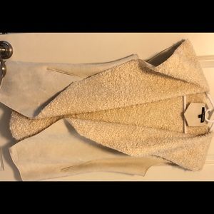 Faux Shearling Hooded Vest